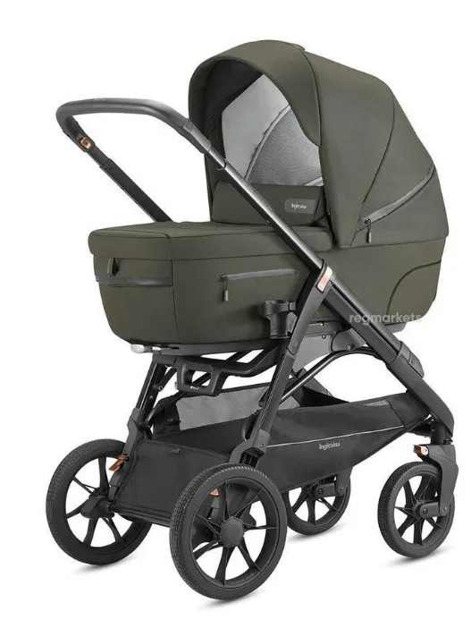 Детская коляска Inglesina Aptica System Duo 2 в 1 на шасси Aptica XT, AA75M0PLB + AE73M0000 Polar Blue — главный ракурс