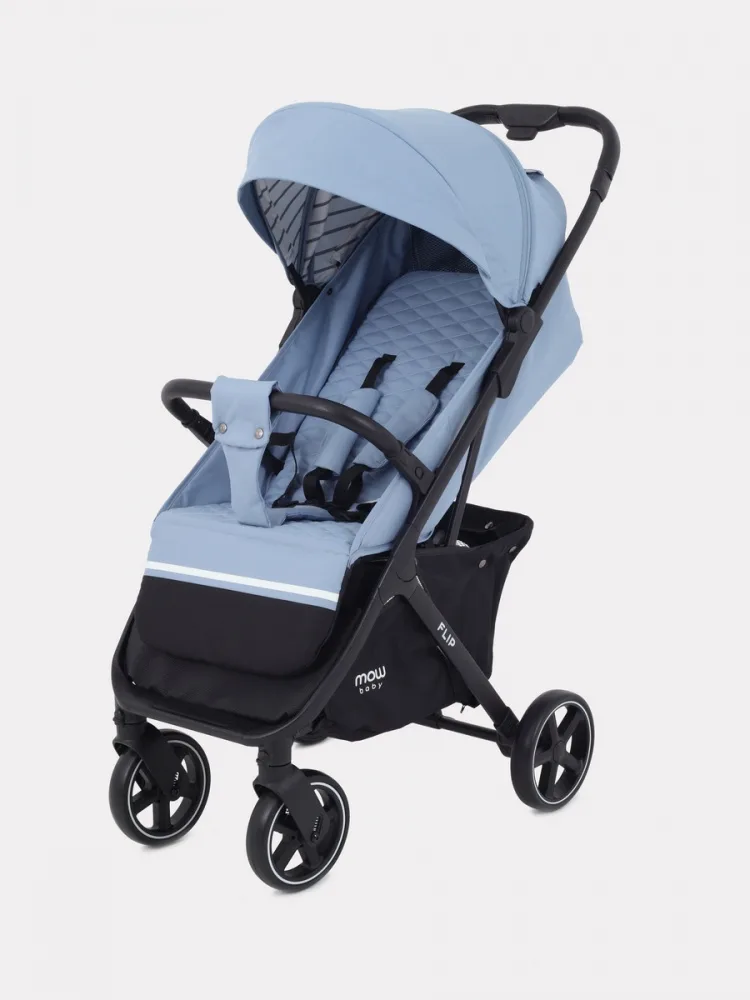 Детская прогулочная коляска Mowbaby Flip, Blue — главный ракурс