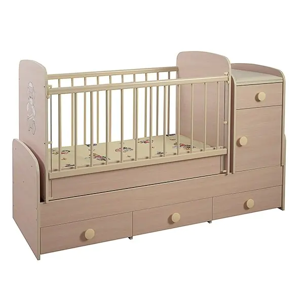 Детская кроватка-трансформер Glamvers Comfort Plus (поперечный маятник) — фото 1