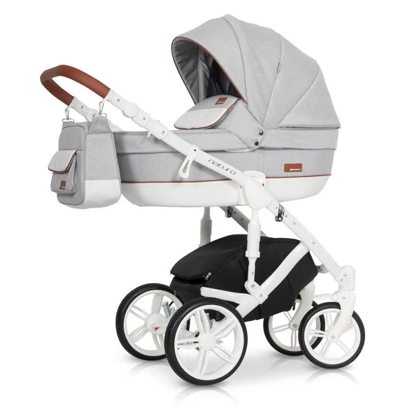 Детская коляска Riko Naturo 2 в 1, 01 Grey Fox — главный ракурс
