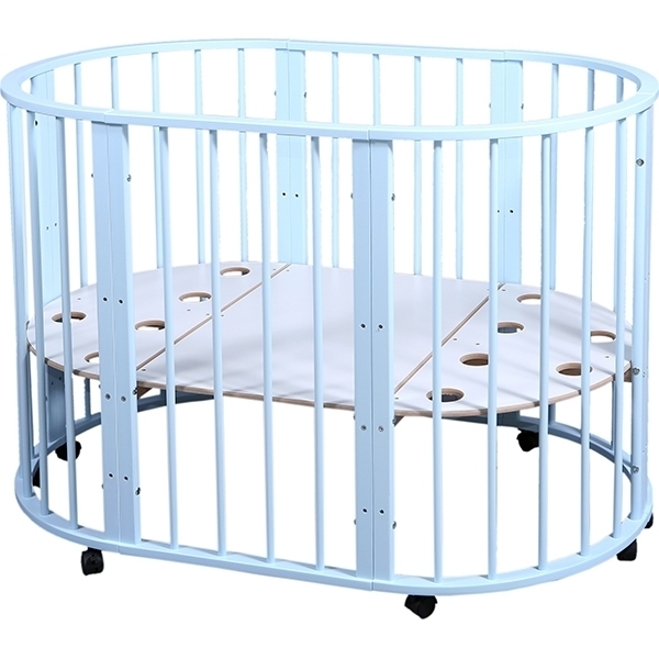 Овальная детская кроватка Nastella Baby Molly 7 в 1 без маятника — фото 30