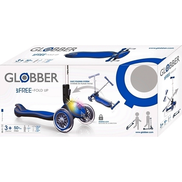 Трехколесный самокат Globber Elite F My Free Fold Up 448 со светящейся платформой — фото 28