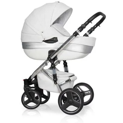 Детская коляска Riko Bruno (Brano) Silver 2 в 1 — главный ракурс