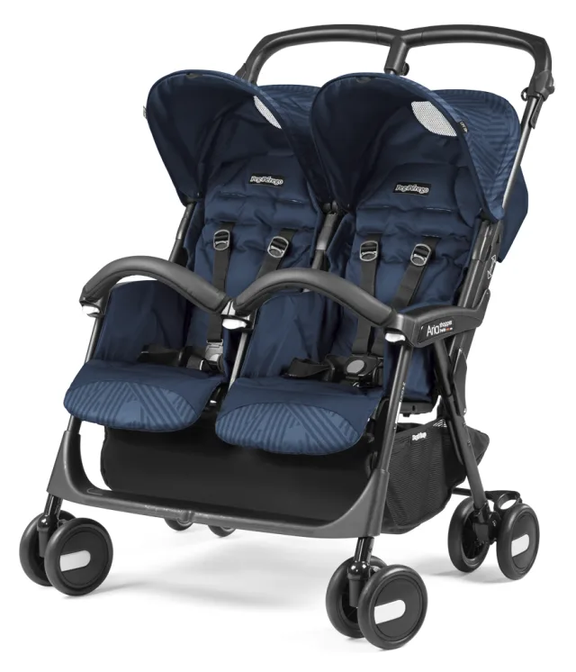 Детская прогулочная кoляcкa для двойни Peg-Perego Aria Shopper Twin Classico — фото 5