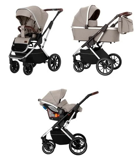 Детская коляска Carrello Aurora 3 в 1 2022, Almond Beige — главный ракурс