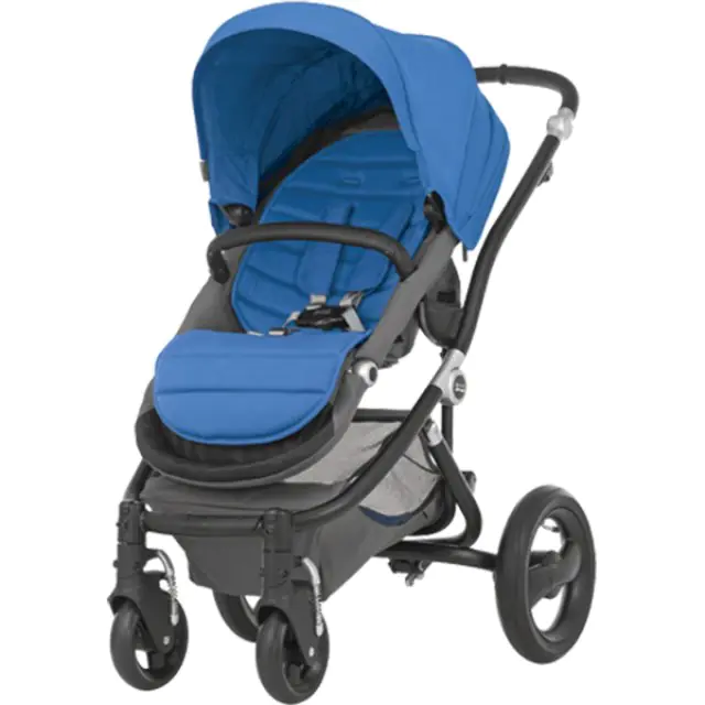 Детская прогулочная коляска Britax Affinity, черное шасси, Black Thunder — главный ракурс