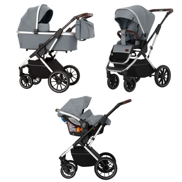 Детская коляска Carrello Aurora CRL-6502/2 3 в 1 с регулируемой ручкой — фото 4