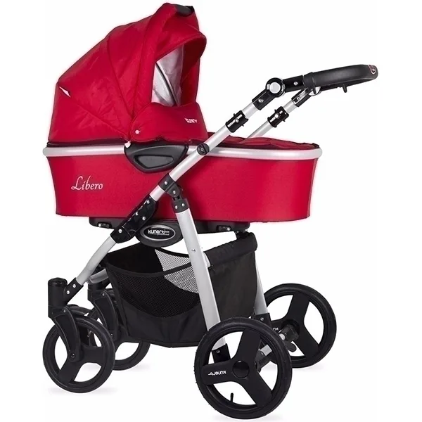Детская коляска Kunert Libero 3 в 1, black & blue — главный ракурс