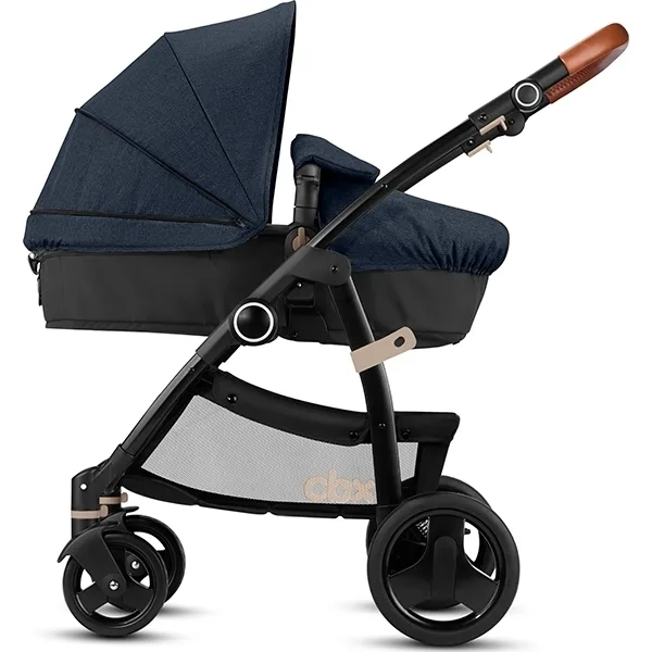Детская коляска Cybex Leotie Flex Lux 2 в 1, Black — главный ракурс