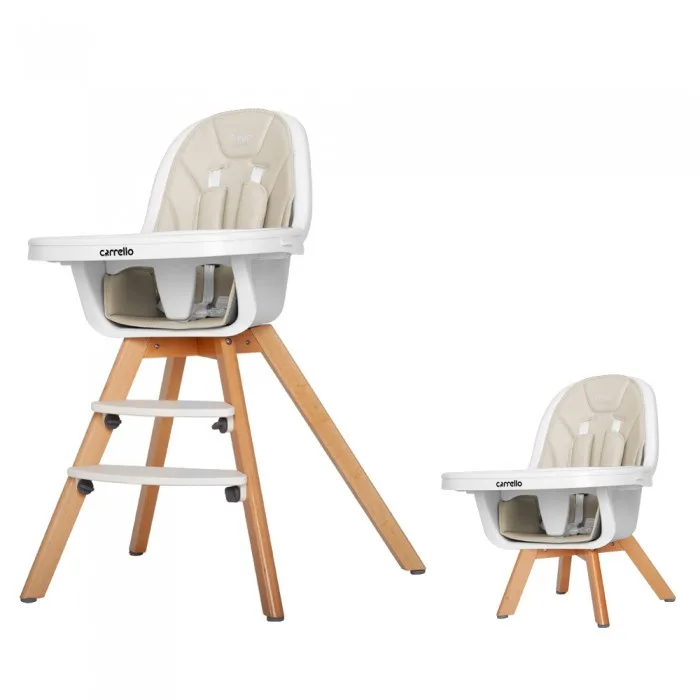 Стульчик для кормления Carrello Prego CRL-9504/1, Light Beige — главный ракурс