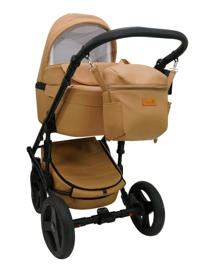 Детская коляска Ray Ultra Ecco 2 в 1, 100% эко-кожа — фото 11