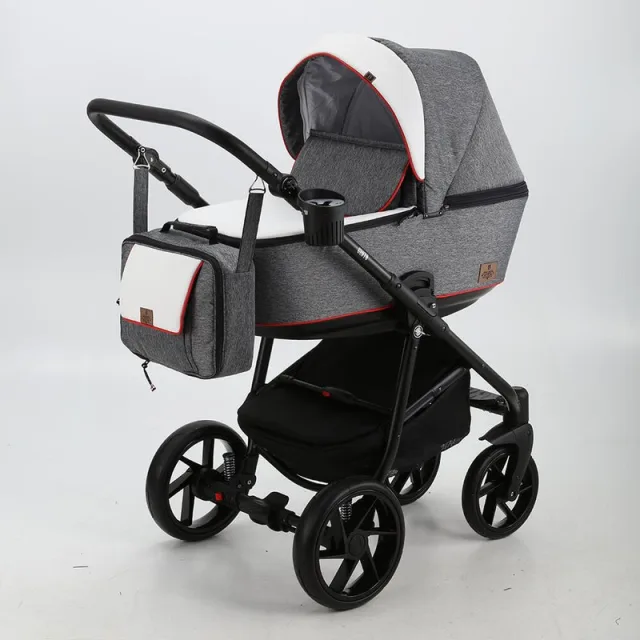 Детская коляска BeBe-Mobile Gusto 3 в 1, ткань+экокожа — фото 6