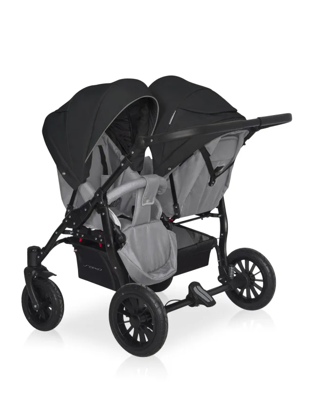 Детская коляска для двойни Riko Basic Saxo 2 в 1 — фото 9