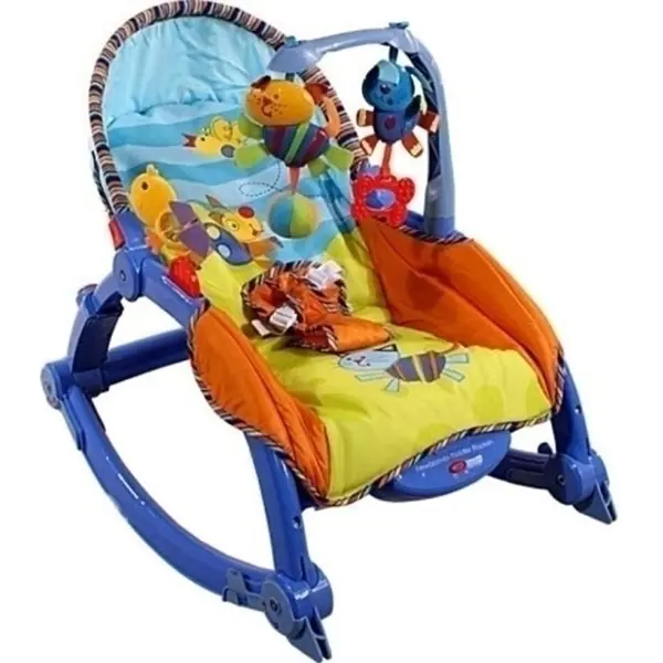 Стульчик-качалка Lorelli Chill Out арт. 63500, Синий - Blue — главный ракурс