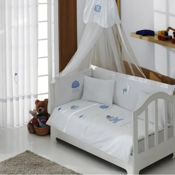 Комплект постельного белья Kidboo Teddy Boo 6 предметов, Blue — главный ракурс