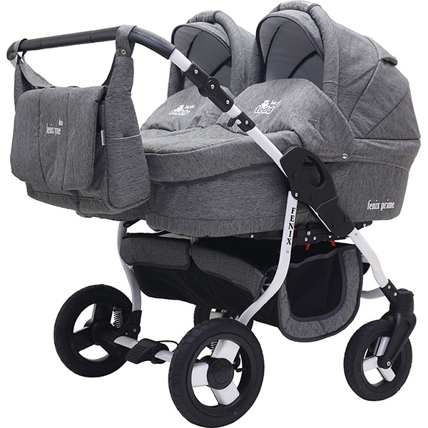 Детская коляска для двойни BartPlast Fenix Duo Prime 2 в 1 — фото 4