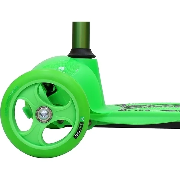 Трехколесный самокат Y-Scoo RT Trio Diamond 120 Kaleidoscope со светящейся платформой — фото 14