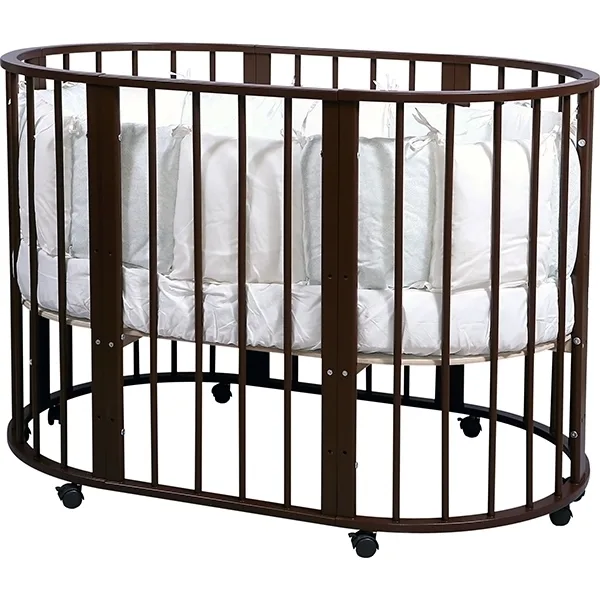 Овальная детская кроватка Nastella Baby Molly 7 в 1 без маятника — фото 5