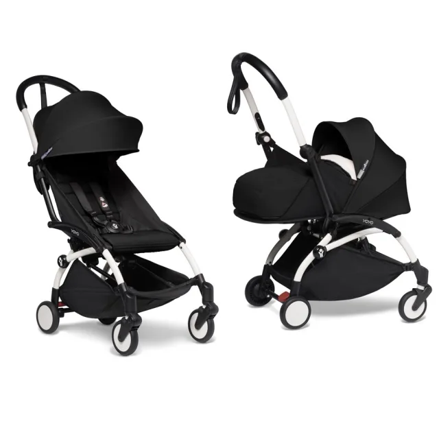 Детская коляска Babyzen Yoyo 2 Newborn Pack 2 в 1 на белой раме — фото 1