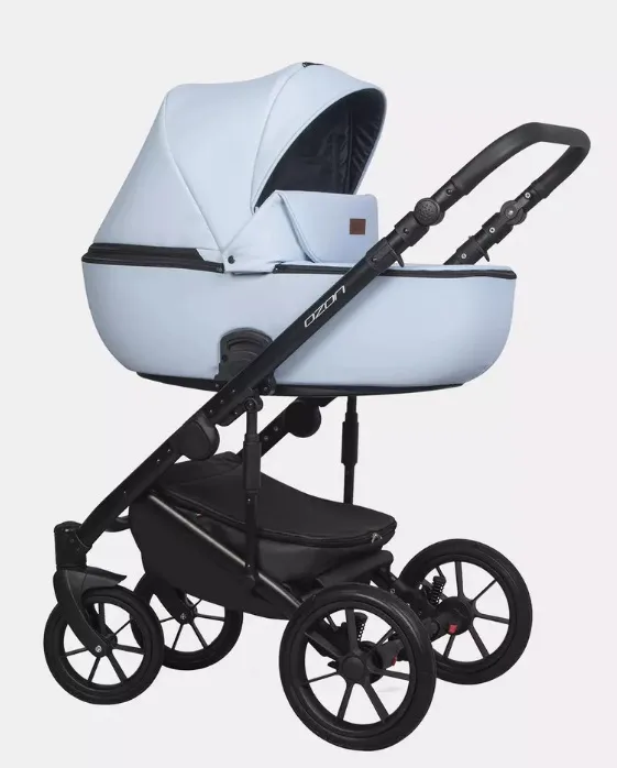 Детская коляска Riko Basic Ozon Pastel 3 в 1, 01 светло-розовый — главный ракурс