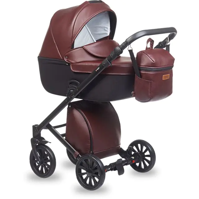 Детская коляска Anex Cross 3 в 1, экокожа, 01 Noir — главный ракурс