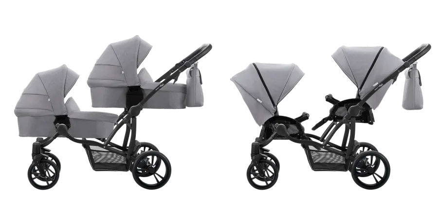 Коляска для двойни Bebetto42 Simple 2 в 1 — главный ракурс