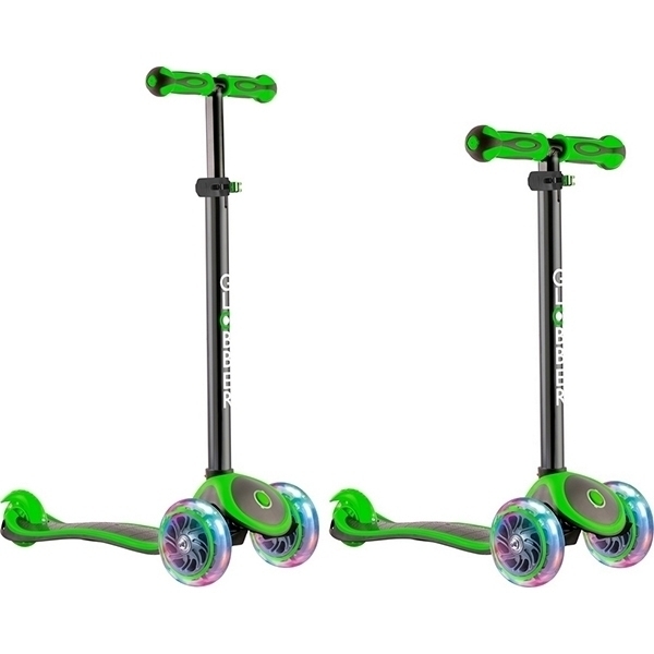 Трехколесный самокат Y-Scoo Globber Primo Plus Titanium 442 с 3 светящимися колесами — фото 19