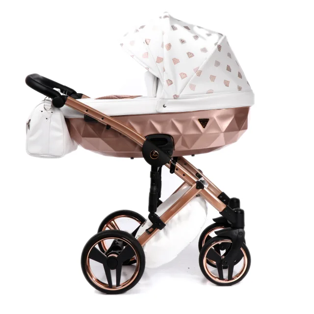 Детская коляска Junama Diamond Glow 2 в 1, эко кожа — фото 2