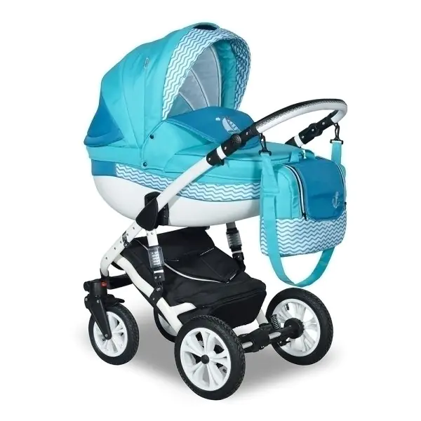 Детская коляска Indigo Isabel Marine 2 в 1 — главный ракурс