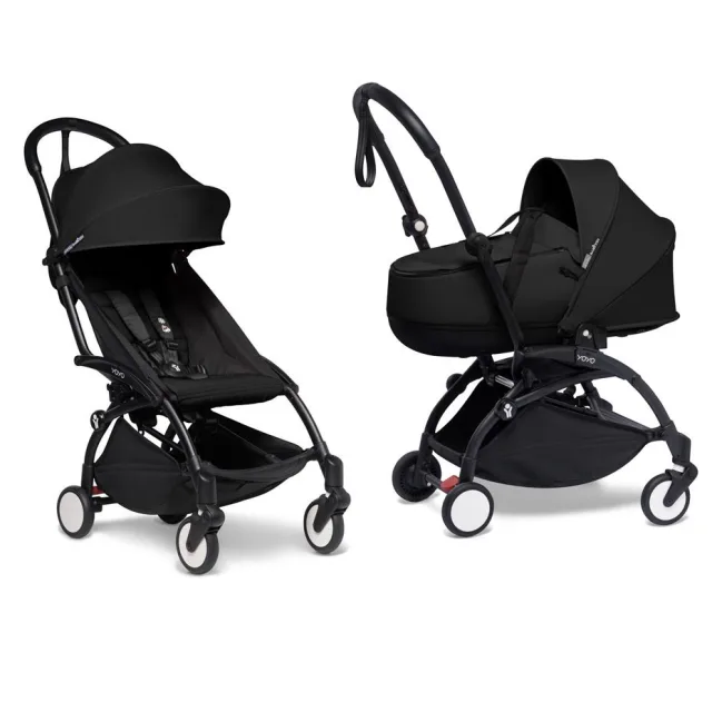 Детская коляска Babyzen Yoyo 2 Bassinet 2 в 1 на черной раме — фото 13