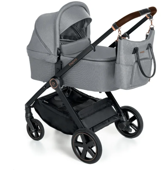 Детская коляска Espiro Only Black&Rose Gold 2 в 1 — фото 7