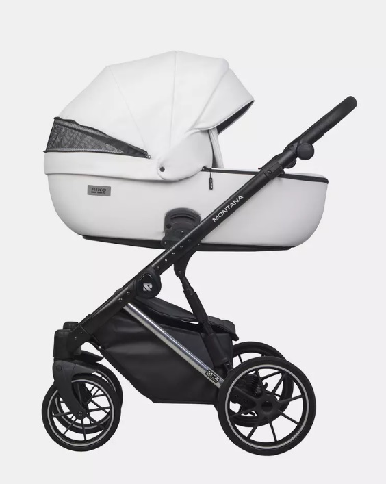 Детская коляска Riko Basic Montana Premium Silver 2 в 1 — фото 4