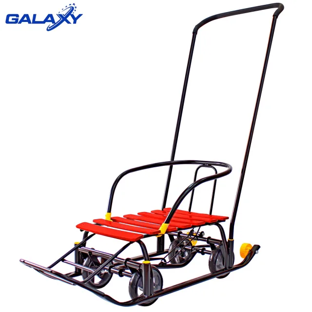 Снегомобиль Snow Galaxy Black Auto на больших мягких колесах — фото 15