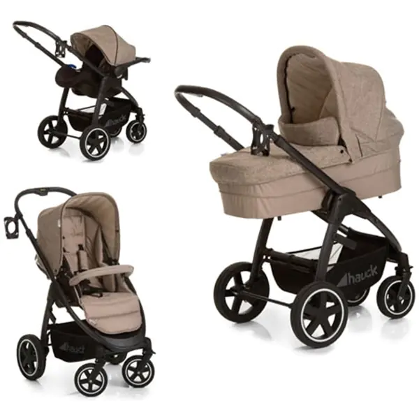 Детская коляска Hauck Soul Plus Trio Set 3 в 1, beige-almond — главный ракурс