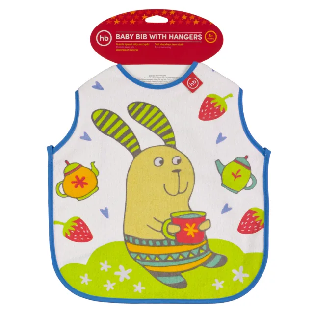 Нагрудный фартук с плечиками Happy Baby Baby bib with hangers (16011) — фото 5