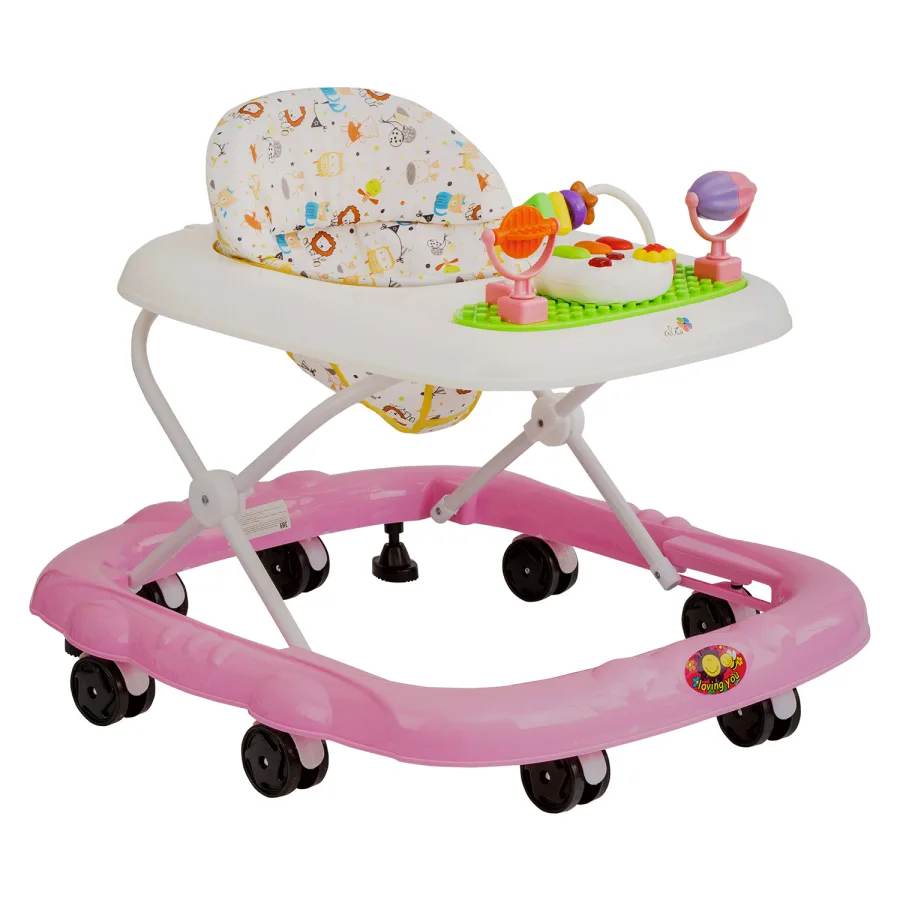 Детские ходунки Alis Joy, Розовый — главный ракурс
