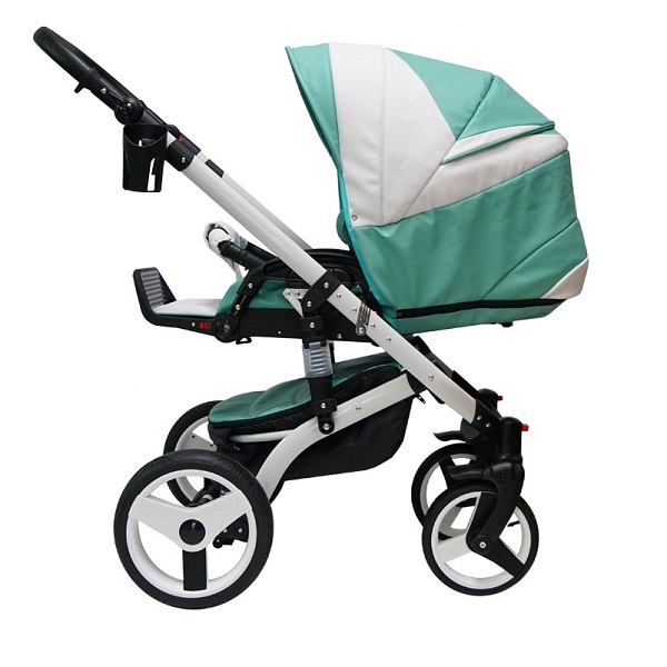 Детская коляска Mikrus Cruiser Premium 3 в 1, 100% эко-кожа — фото 21
