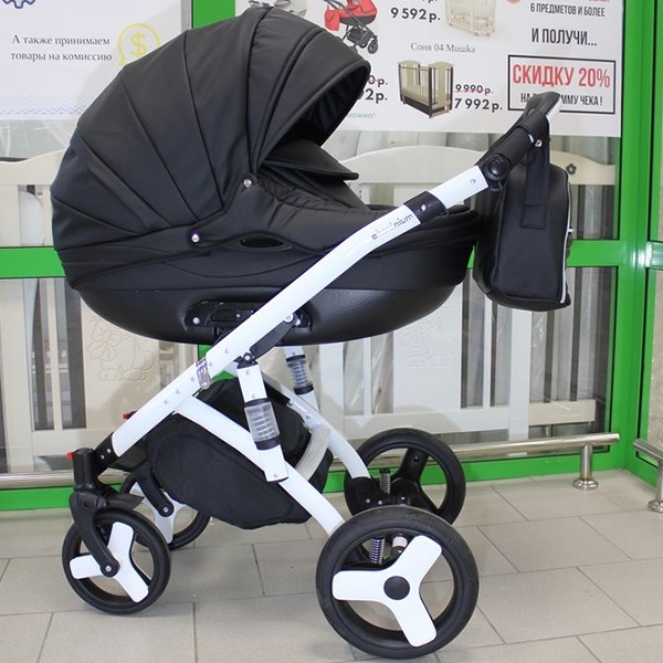 Детская коляска Jaxee Nacer Ecco 3 в 1, эко-кожа — фото 3
