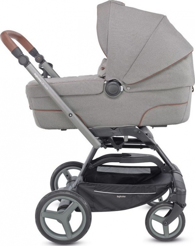 Детская коляска Inglesina Quad System 2 в 1 на шасси Quad Titanium Black Cognac — фото 2