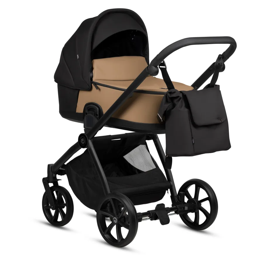Детская коляска Tutis Mio 3+ Essential Кожа New 2 в 1, Beige — главный ракурс