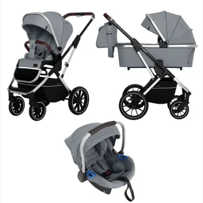 Детская коляска Carrello Aurora CRL-6502/2 3 в 1 с нерегулируемой ручкой, Almond Beige — главный ракурс