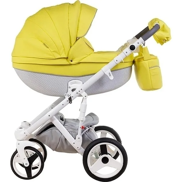 Детская коляска BeBe-Mobile Biagio S 3 в 1, экокожа — главный ракурс