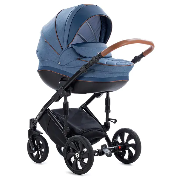 Детская коляска Tutis Mimi Style 3 в 1, 324 Капучино лен + кожа бежевая — главный ракурс