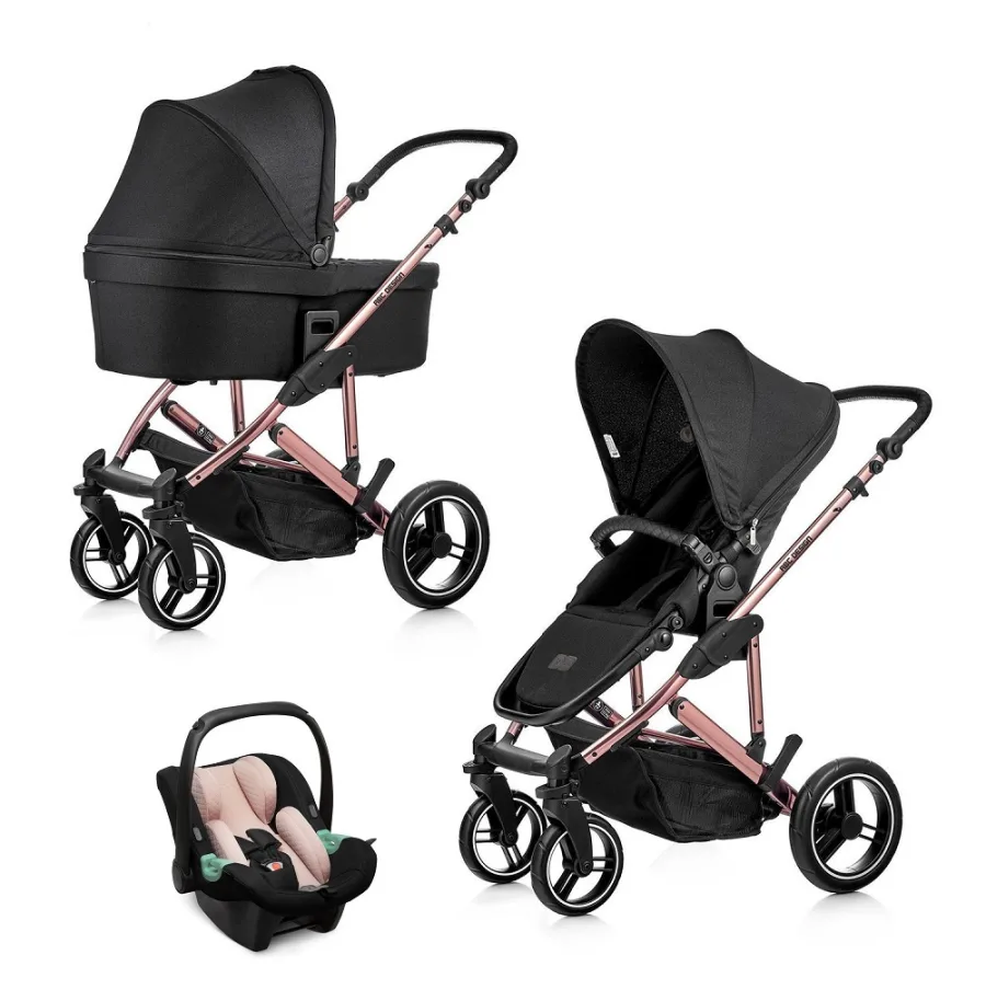 Детская коляска ABC-Design Catania 4 2023 3 в 1 на золотой раме, Rose Gold — главный ракурс