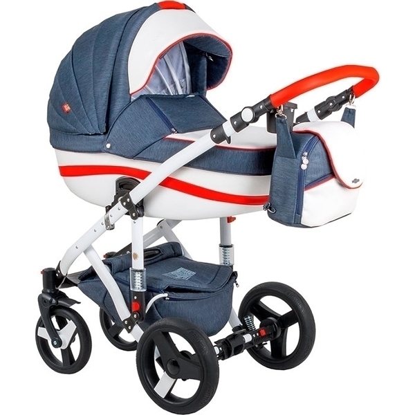 Детская коляска BeBe-Mobile Movo R 2 в 1, ткань+эко-кожа — фото 12