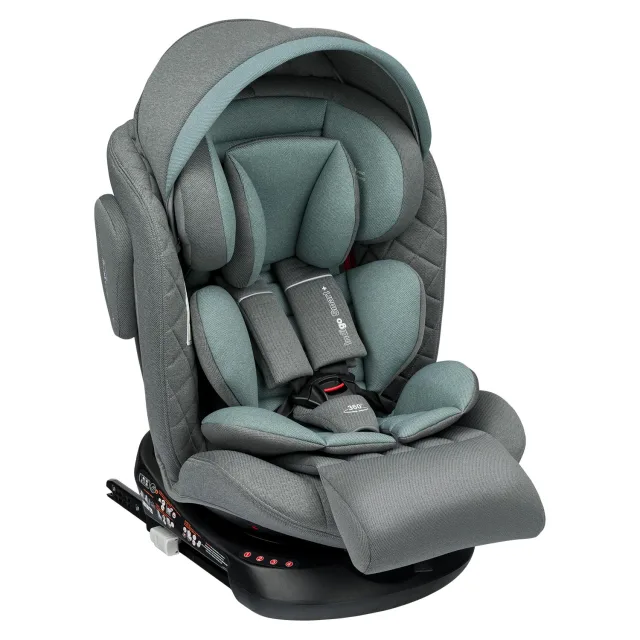 Детское автокресло Indigo Smart+ Isofix, капюшон, подножка — фото 17