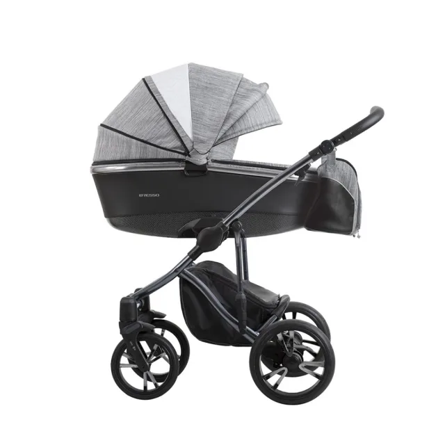 Детская коляска Bebetto Bresso Premium Class Silver 2020 3 в 1 — фото 4