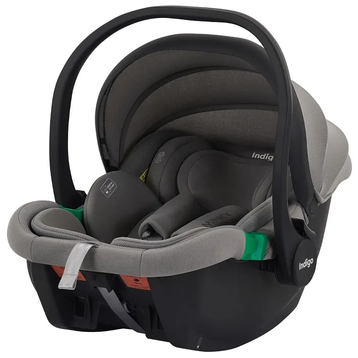 Детское автокресло Indigo Minky i-Size, Светло-серый — главный ракурс