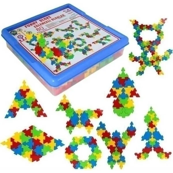 Конструктор Pilsan Funny Blocks 80 деталей, 03-259, разноцветный — главный ракурс