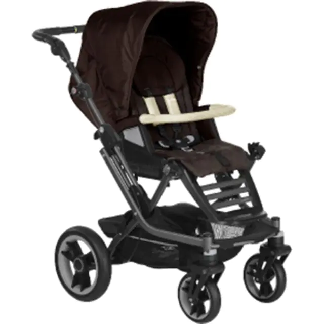 Детская коляска Teutonia Mistral S V4 Titanium Теутония Мистраль С В4 Титаниум 2 в 1 WHL3 HB с ручным тормозом — фото 2
